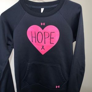Under Armour breast cancer HOPE crewneck